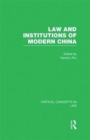 Image for Law and Institutions of Modern China