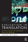 Image for Evaluation in translation  : critical points of translator decision-making