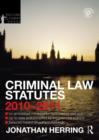 Image for Criminal Law Statutes