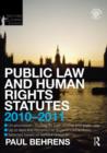 Image for Public law and human rights statutes 2010-2011