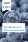 Image for Constitutional &amp; administrative law 2011-2012