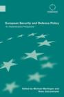 Image for European Security and Defence Policy