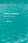 Image for Work and wealth  : a human valuation