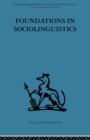 Image for Foundations in Sociolinguistics