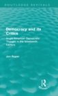 Image for Democracy and its critics  : Anglo-American democratic thought in the nineteenth century