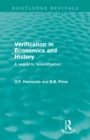 Image for Verification in economics and history  : a sequel to &#39;scientifization&#39;