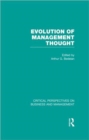 Image for Evolution of management thought  : critical perspectives on business and management thought