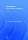 Image for Entrepreneurs  : talent, temperament and opportunity