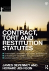 Image for Contract, tort and restitution statutes 2012-2013