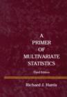 Image for A Primer of Multivariate Statistics