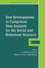 Image for New developments in categorical data analysis for the social and behavioral sciences