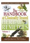 Image for The handbook of clinically tested herbal remedies