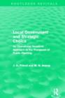 Image for Local government and strategic choice  : an operational research approach to the processes of public planning