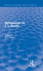 Image for Symposium on J. L. Austin (Routledge Revivals)