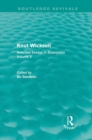 Image for Knut Wicksell  : selected essays in economicsVolume 2