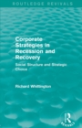 Image for Corporate strategies in recession and recovery  : social structure and strategic choice