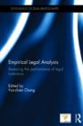 Image for Empirical legal analysis  : assessing the performance of legal institutions
