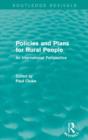 Image for Policies and plans for rural people  : an international perspective