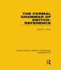 Image for The Formal Grammar of Switch-Reference (RLE Linguistics B: Grammar)