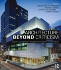 Image for Architecture beyond criticism  : expert judgment and performance evaluation