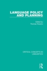 Image for Language Policy and Planning