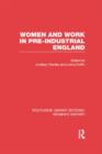 Image for Women and Work in Pre-industrial England