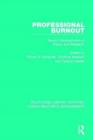 Image for Professional burnout  : recent developments in theory and research