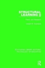 Image for Structural learningVolume I,: Theory and research