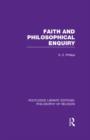 Image for Faith and Philosophical Enquiry