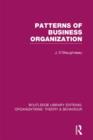 Image for Patterns of business organization