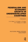 Image for Federalism and economic growth in underdeveloped countries