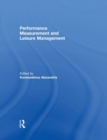 Image for Performance measurement and leisure management