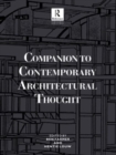 Image for Companion to Contemporary Architectural Thought
