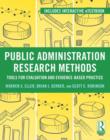 Image for Research Methods for Evidence-Based Public Management