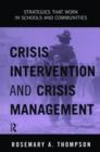 Image for Crisis Intervention and Crisis Management