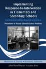 Image for Implementing Response-to-intervention in Elementary and Secondary Schools