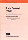Image for JCT: Trade Contract - for use with Client &amp; Construction Manager