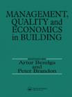 Image for Management, Quality and Economics in Building