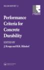 Image for Performance Criteria for Concrete Durability