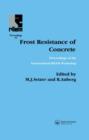 Image for Frost resistance of concrete