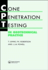 Image for Cone Penetration Testing in Geotechnical Practice