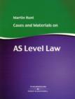 Image for Cases and materials on AS level law