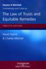 Image for Hayton and Marshall commentary and cases on the law of trusts and equitable remedies