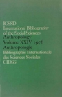 Image for IBSS: Anthropology: 1978 Vol 24