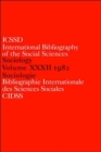 Image for IBSS: Sociology: 1982 Vol 32