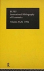 Image for IBSS: Economics: 1982 Volume 31