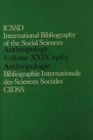 Image for IBSS: Anthropology: 1983 Vol 29
