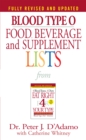 Image for Blood Type O Food, Beverage and Supplement Lists