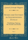 Image for Spuren der Gottheit im Anscheinenden Zufalle, Vol. 1: Wohlthatige Nahrung fur Zweisler und Denker (Classic Reprint)
