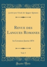 Image for Revue des Langues Romanes, Vol. 5: 1er Livraison-Janvier 1874 (Classic Reprint)